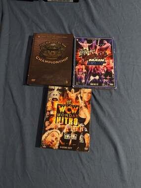 Lot of 3 WWE and WCW Wrestling DVD Sets